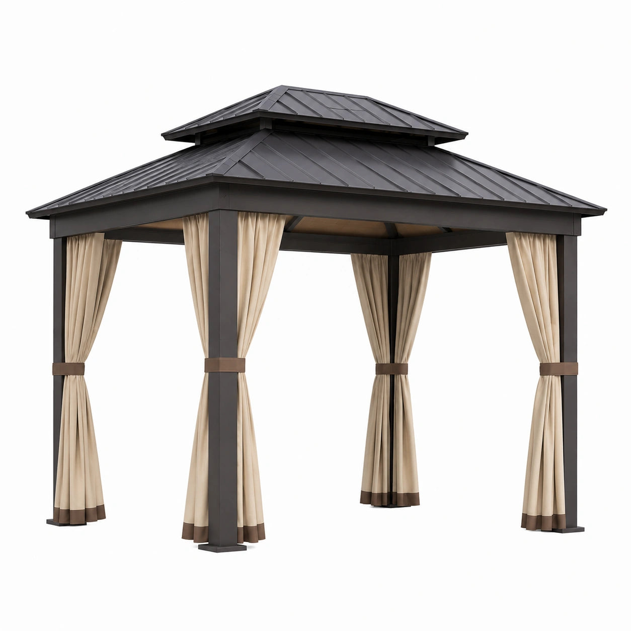 Gartenpavillon aus Aluminium mit Polyesterdach 300x300x270 cm