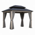 Pavillon mit Aluminiumrahmen und Polyester Vorhänge