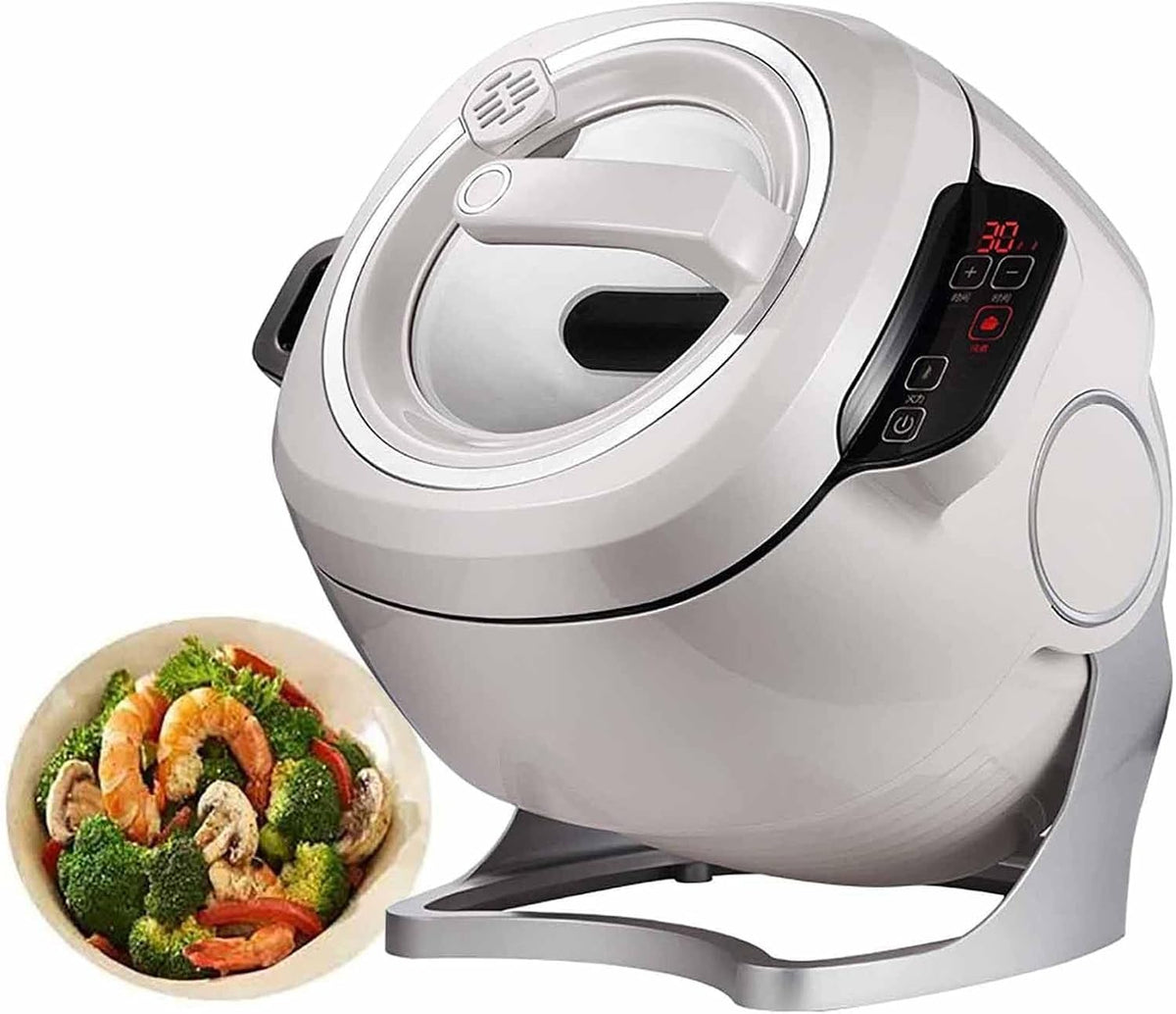 PixCy Multikocher, 6 Liter, 2000 W, 220 V, Grau, Intelligente automatische Küchenmaschine, gewerblicher Küchenroboter mit intelligentem Touchscreen