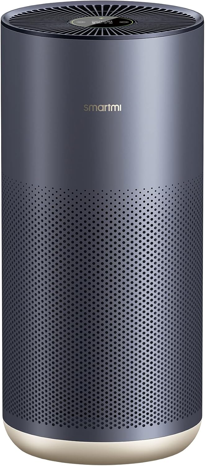 smartmi Dunstabzugshaube, Weiß, Luftreiniger 2 für Zuhause, große Räume, leise, True HEPA-Filter für Staub, Rauch