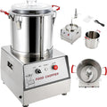 SHUMIAO, 1400 W, 7 L, Silber, Gewerbliche Küchenmaschine mit, 1400 U/min Motor, elektrischer Gemüseschneider aus Edelstahl