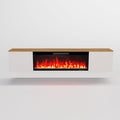 GLOW FIRE Elektrokamin, 200x41.6x31.9 cm, Weiß, GF Core Fernsehwand mit Inside 106 (Wohnwand