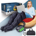 PORTENTUM Nackenmassagegeräte, Schwarz, Lymphdrainage gerät mit Akku, Bein Massagegerät mit 8 Modi und 3 Intensitäten
