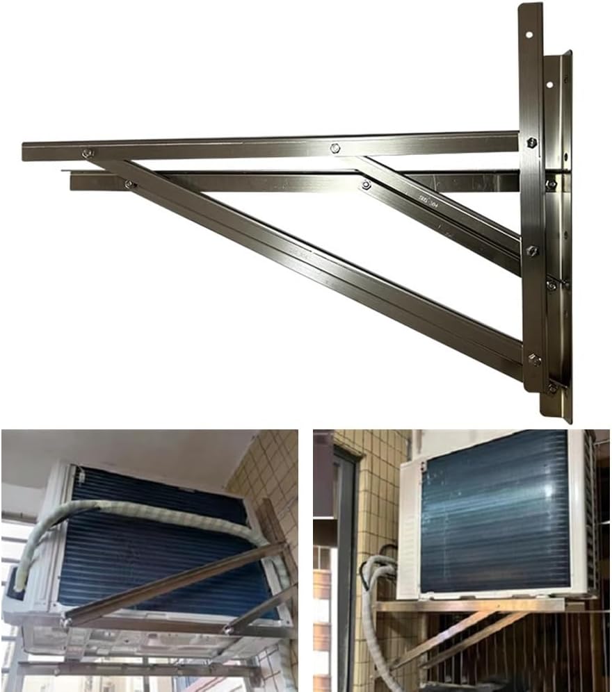 Rygcrud Split-Klimaanlage, Breite x Höhe, 83x60 cm, 500 kg, 2.3 mm, 304 rostfreier Stahl, Silber