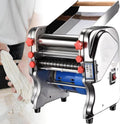 DDZJTPP Nudelmaschinen, 34 * 31 * 36 cm, 550 W, 550 W, Edelstahl, Grau, Automatische Nudelmaschine Mit, Elektrische Nudelmaschine