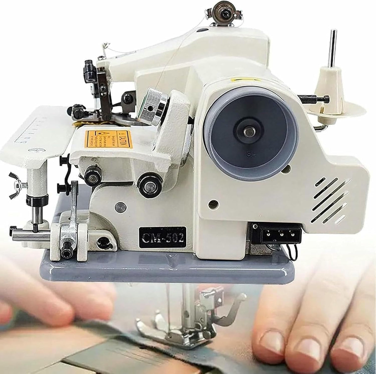 WTLONBF Blindstichmaschine, 8 mm, Reiner Kupfermotor, hohe Leistung und stabile Performance. Energiesparend und leise, lange Lebensdauer., Schwarz