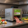 GLWABOMARS Brotmesser, 850 W, 150 kg, 850 W, 10 mm, Silber, Gewerbliche elektrische Fleischschneidemaschine mit Leistung