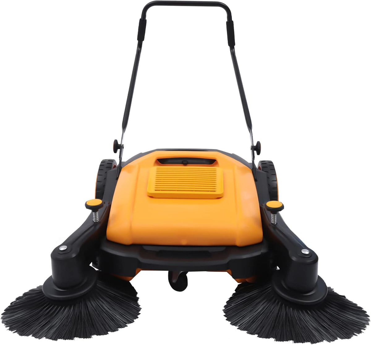 lousriyy Kehrer, 105 cm, 3680 m, 55 l, ABS, Nylon, Schwarz, Kehrmaschine manuelle mit Kehrbreite, Behälter und ²/h Kehrleistung