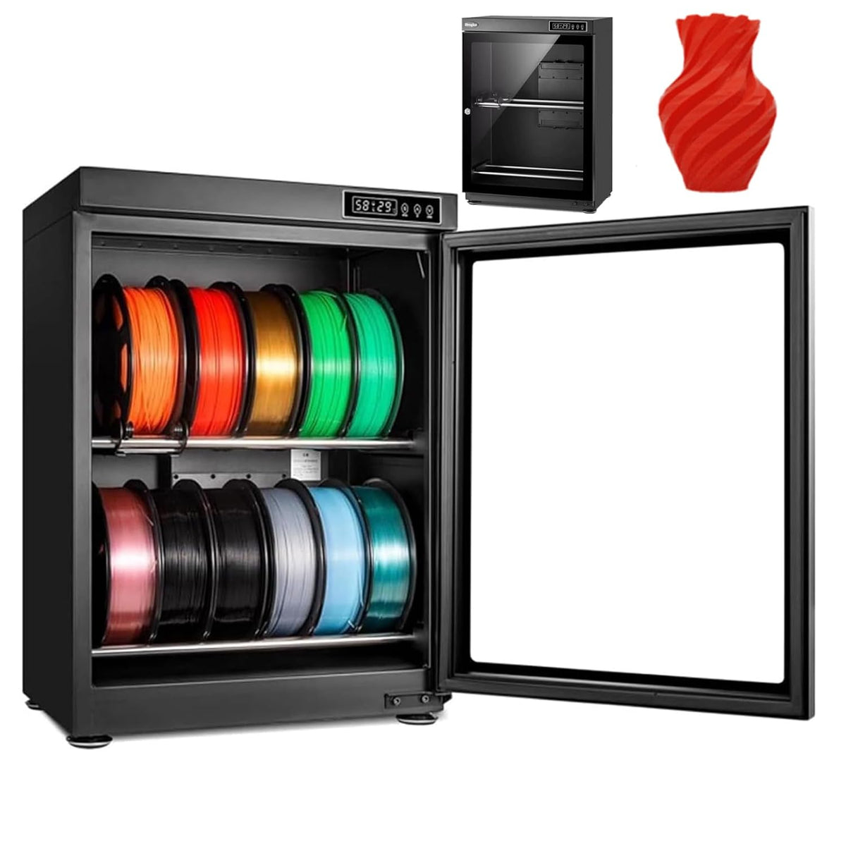 Filament 3D-Drucker, Grau, Trockenschrank Für 3d Drucker Feuchtigkeitsdichte Lagerbox