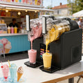 Slush Eismaschine, 2 l, Schwarz, 53 gal, 7-in-1-Funktion für Smoothies, Cocktails, Milchshakes und Eiscreme, LED-Anzeige