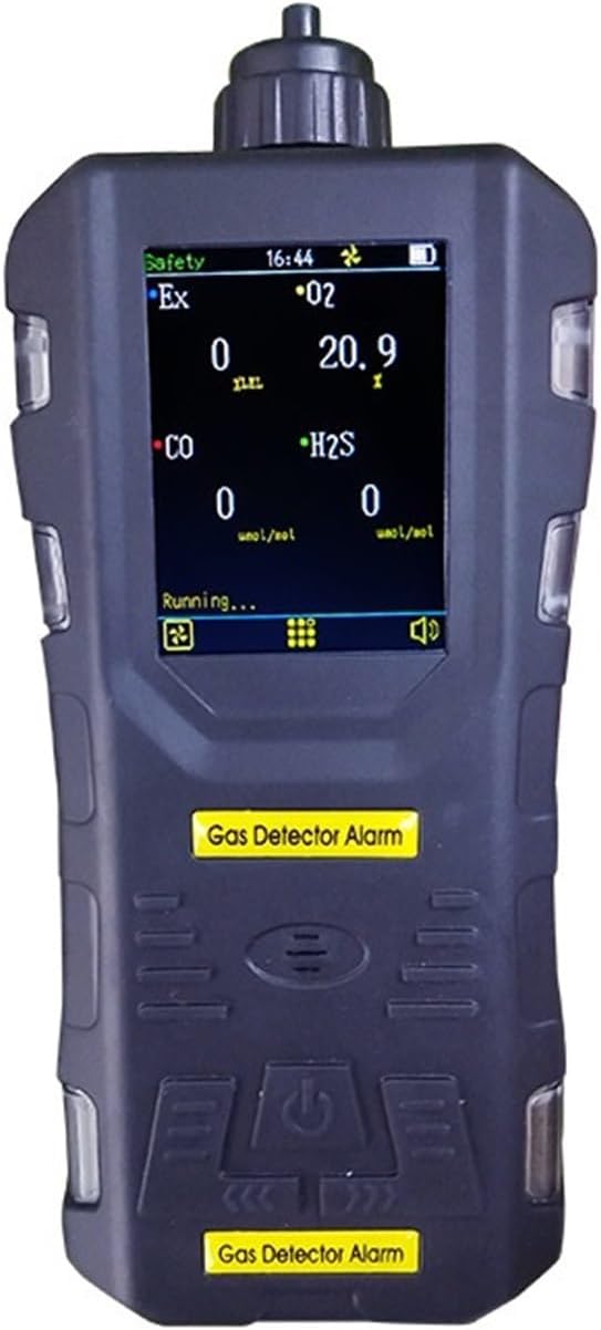 VXDEFP s316 Gasmelder, (175*76*48)mm, s316, Schwarz, Mehrgasmessgerät mit Atex-Zertifikat