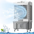 Mobiles Klimagerät, 50 L, Weiß, 3-in-1 tragbarer Verdunstungskühler mit Tank, Eisbeutel & oszillierender Ventilator für Home Garage