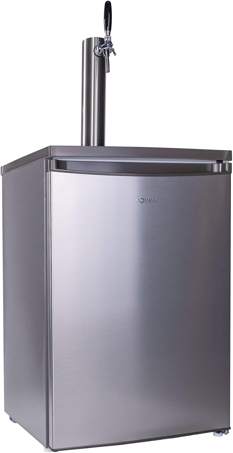 GASTROBEDARF WESTERBARKEY Kühlschrank, 30l, 2 kg, Silber, Zapfanlage Bierbar für max Fässer mit Schanksäule, Flachkeg usw