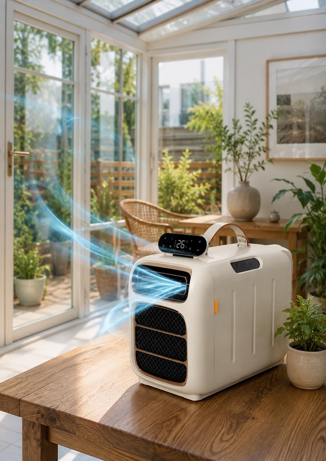 forplubossmmp Klimaanlage, Weiß, Für Campingzelt, Tragbares Zelt-Klimagerät Mit Kühl Heizfunktion, Einstellbare 16