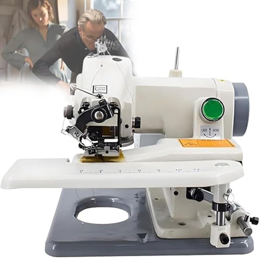 Professionelle Overlock-Nähmaschinen, Schwarz, Desktop-Blindstich-Nähmaschine - Direktantrieb, einfach zu bedienendes Stoffsäumwerkzeug für Anfänger &
