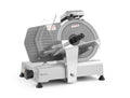 HENDI Schlitten, 250 mm, 398 mm, 230 V, 150 W, Silber, Aufschnittmaschine, mit Teflonbeschichtung, Messerdurchmesser