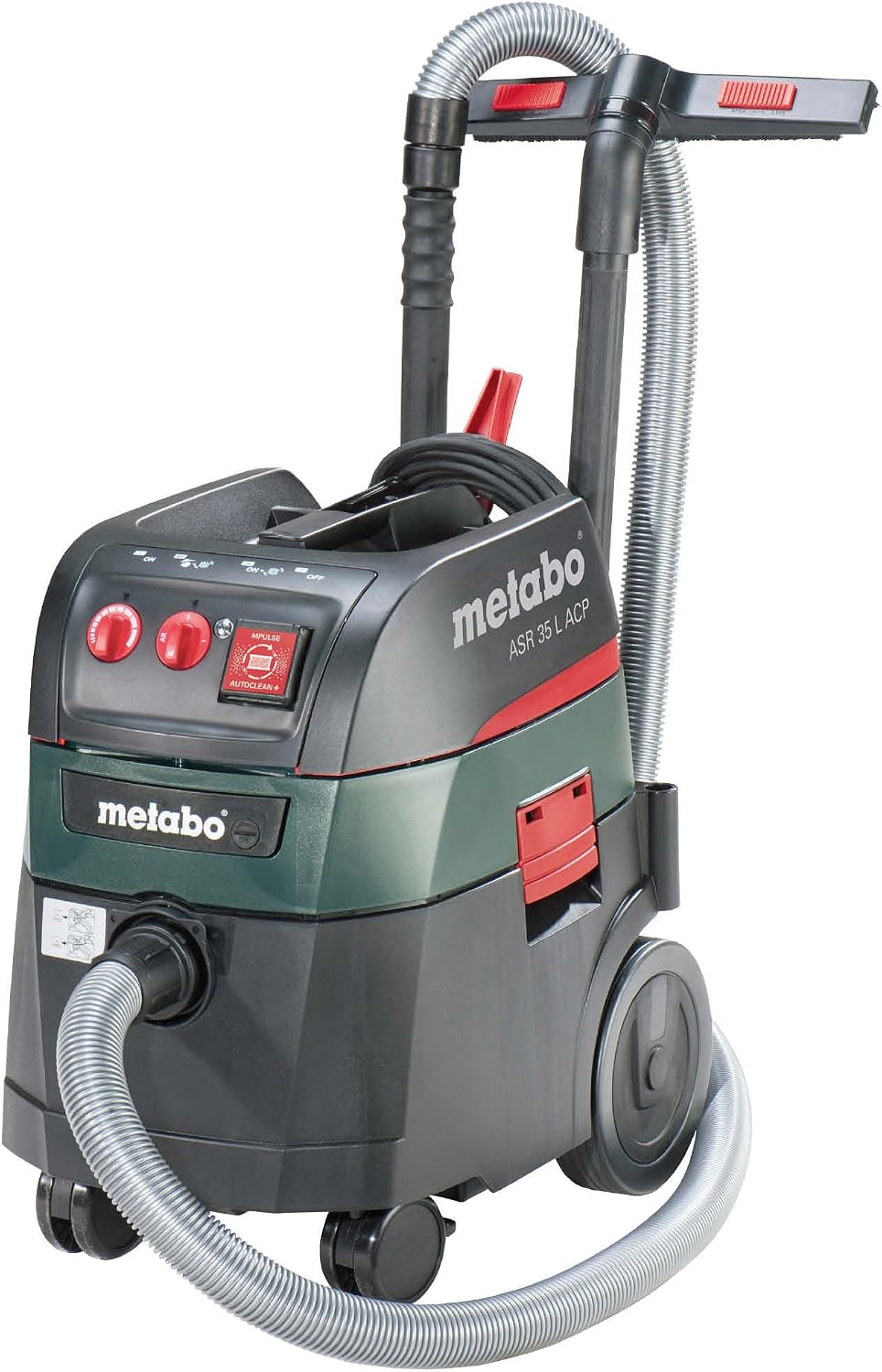 metabo Nass-,Trockensauger für Werkstätten, 35 L, Schwarz, Allessauger ASR ACP, Nass-Trockensauger für Beton & Geste