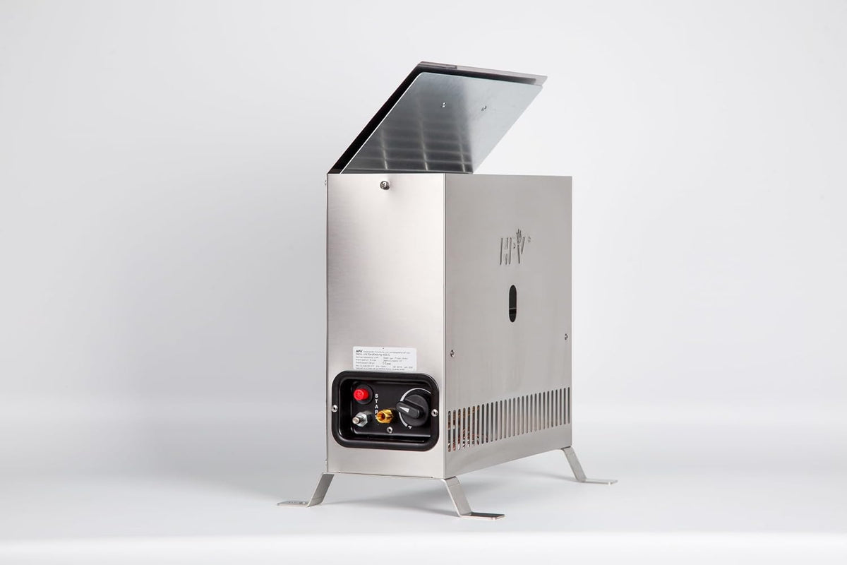 Gazcamp Gewächshaus, 2,0 kW, 2000 W, 2500 W, 2 kW, Silber, Propangas-Heizung bis /h - Tragbar, Outdoor, - Edelstahl