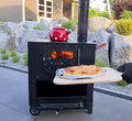 ECOfoxx Pizzaofen, Schwarz, Outdoor-Küchenofen ELISE, Zeltofen & Gartenherd