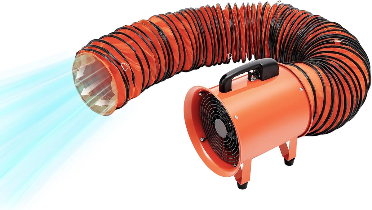 FROPIJ Badlüfter, 320 W, Verzinktes Stahlblech, Kupfer, Gummi, PVC, Weiß, Rohrventilator