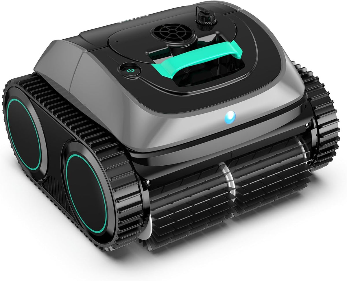 WYBOT Poolroboter, 160m, Schwarz, C1-Plus für Einbau- & Überbaupools, Akku: 160 Min, Laufzeit. 4-in-1 Akku Wand und Boden Reinigung bis ²