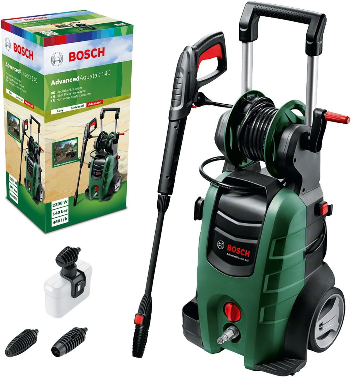 Bosch Hochdruckreiniger, Schwarz, AdvancedAquatak 140 (2100 Watt, im Karton)