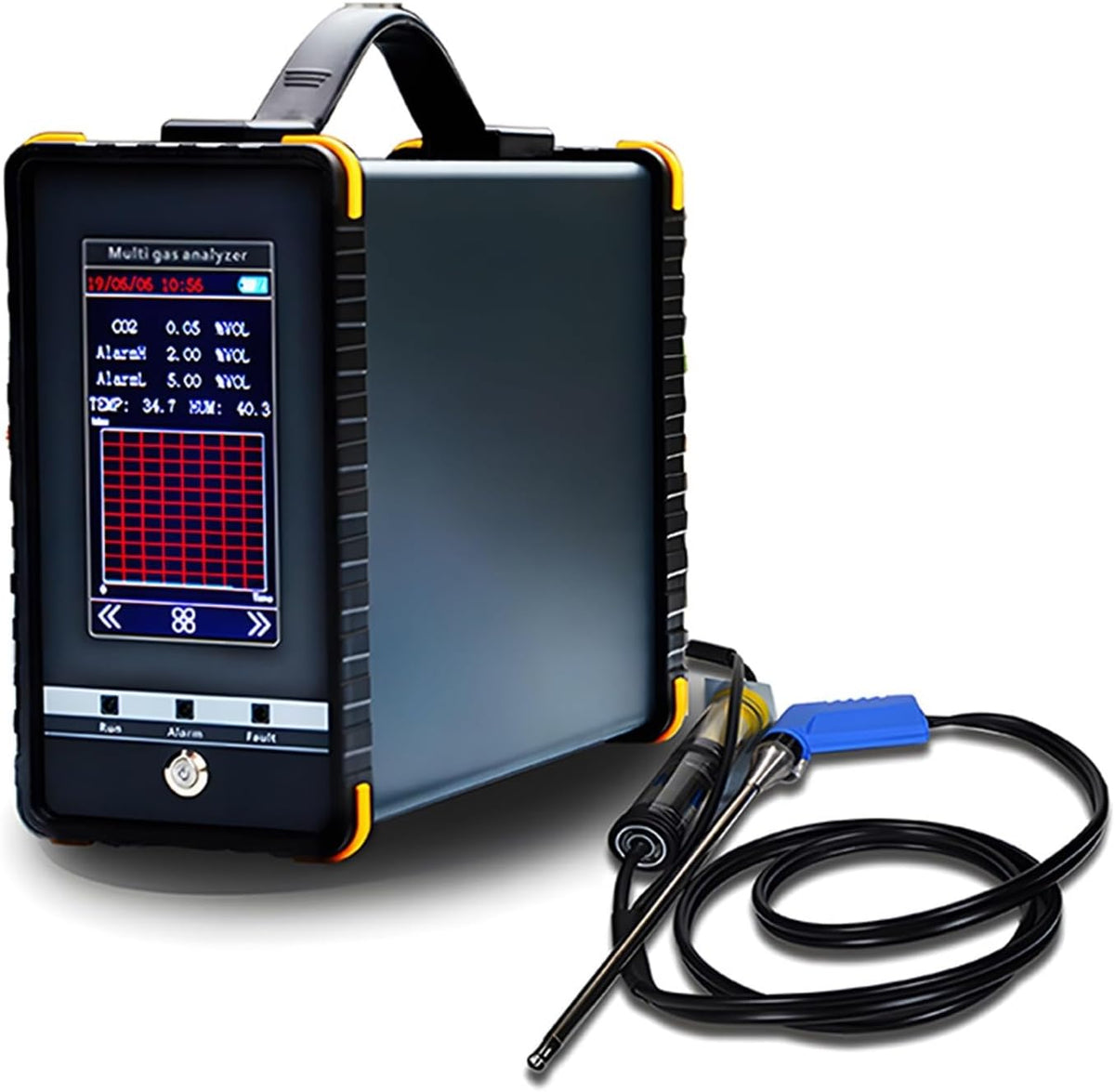 VEIBAO S360 Monitor, 293x110x210 cm, S360, Schwarz, Messgerät, Tester, Analysator, Tragbarer Luftgasanalysator mit Kühlsonde