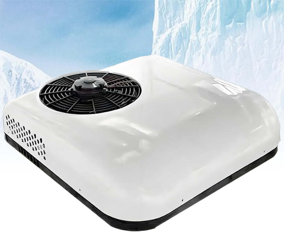 ExoticaBlend Mobiles Klimagerät, bis zu 55 dB, 850 W, 12 V, 24 V, Weiß, / Dachklimaanlage für Wohnmobile, 12 Volt DC-Klimaanlage