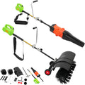 ROGONPDK Schneefräse, 70–80 dB, 1600 W, Nylon, Aluminium, Gummi, Aluminiumlegierung, Schwarz/Grün/Orange