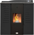 STUFE A PELLET ITALIA Öfen, 25 KW, Schwarz