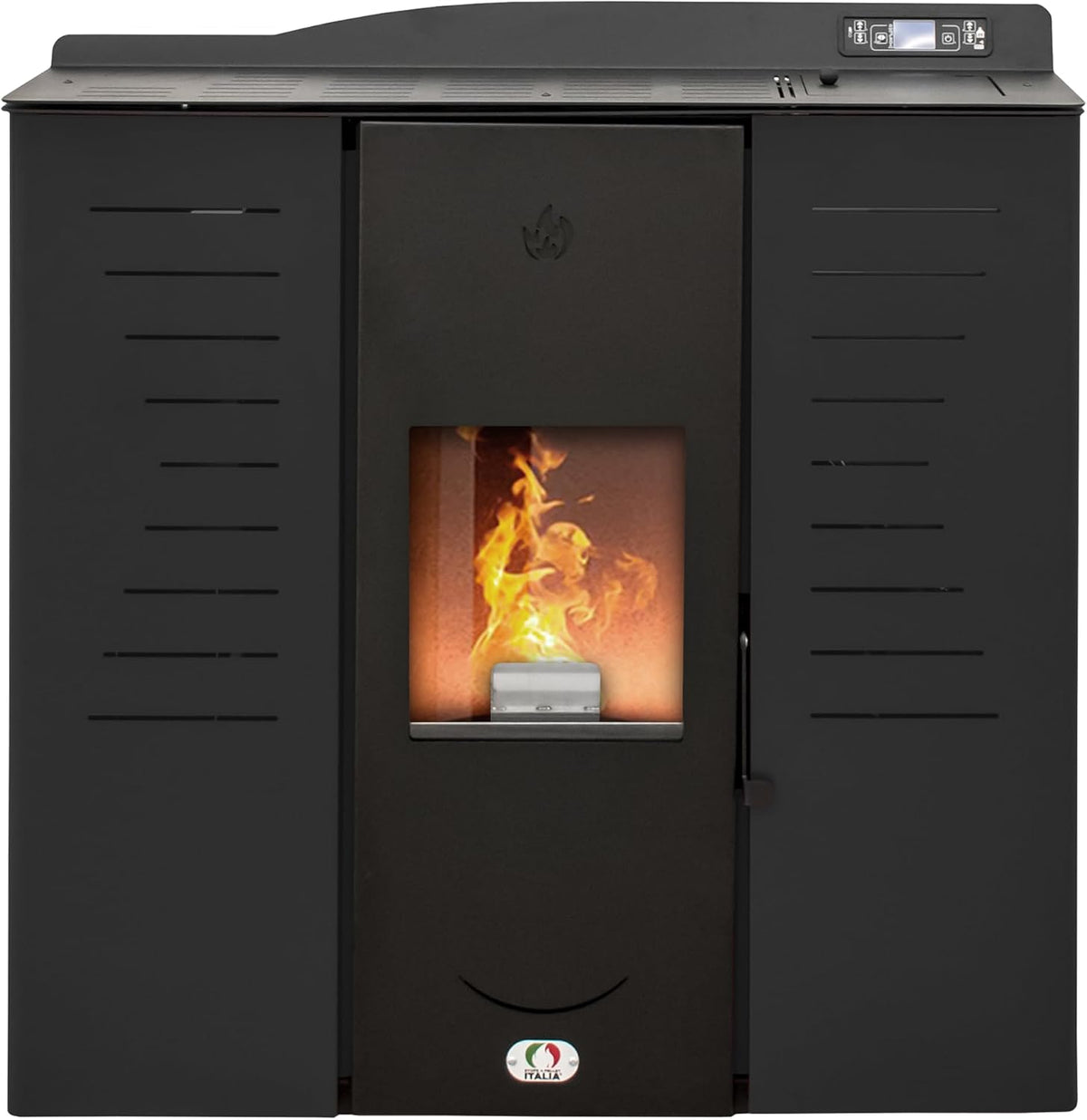 STUFE A PELLET ITALIA Öfen, 25 KW, Schwarz