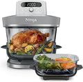 Ninja Heissluftfritteuse, Weiß, CRISPi PRO XL Glas-Heißluftfritteuse (Air-Fryer), AS090EUWH