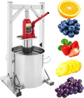 Fridgestea Pressen, 12 L, Silber, Hydraulische Obstpresse aus Edelstahl 304, 3 Tonnen(6614 lbs) Druck