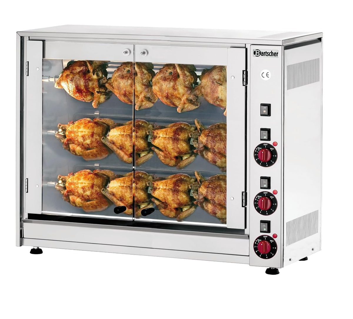 Bartscher Bräter & Grills, Schwarz, Elektro-Hähnchengrill P12N - 215037