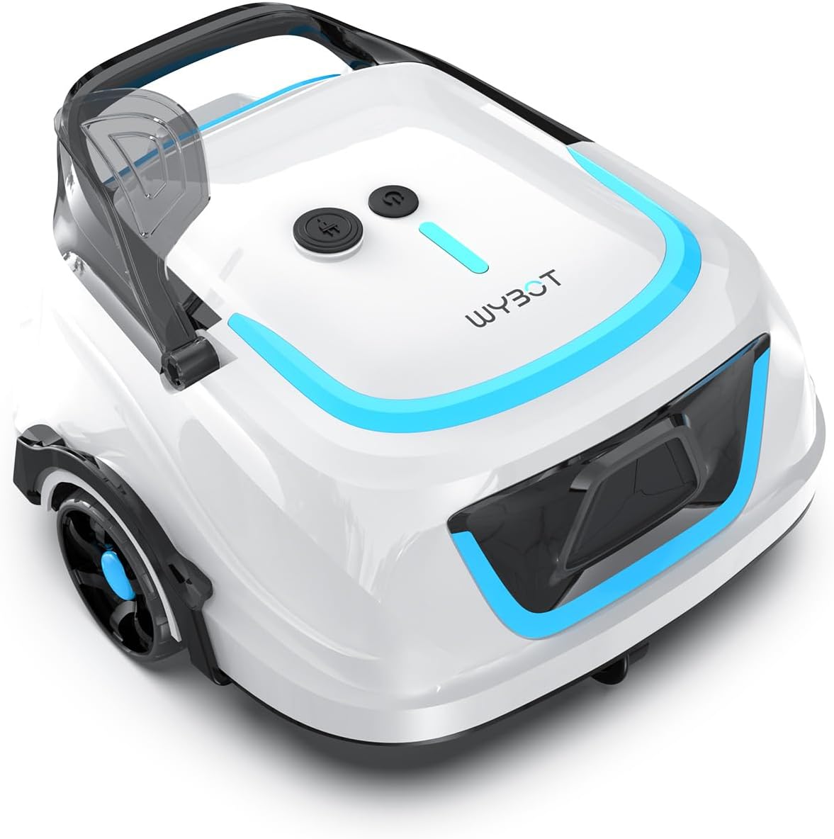 WYBOT Poolroboter, Schwarz, A1 mit Doppelfiltersystem - 120 Min Akkulaufzeit & 100㎡