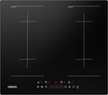 CIARRA Kochfeld, 60 cm, 7200 W, Schwarz, AWBIH4BFF Induktions Flexzonen Einbau 4 Zonen Bridge