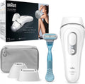 Braun Systeme, Braun/Weiß/Silber, IPL Silk Expert Pro 3 Haarentfernungsgerät Damen/Herren, 2 Aufsätze, sichtbare Haarentfernung