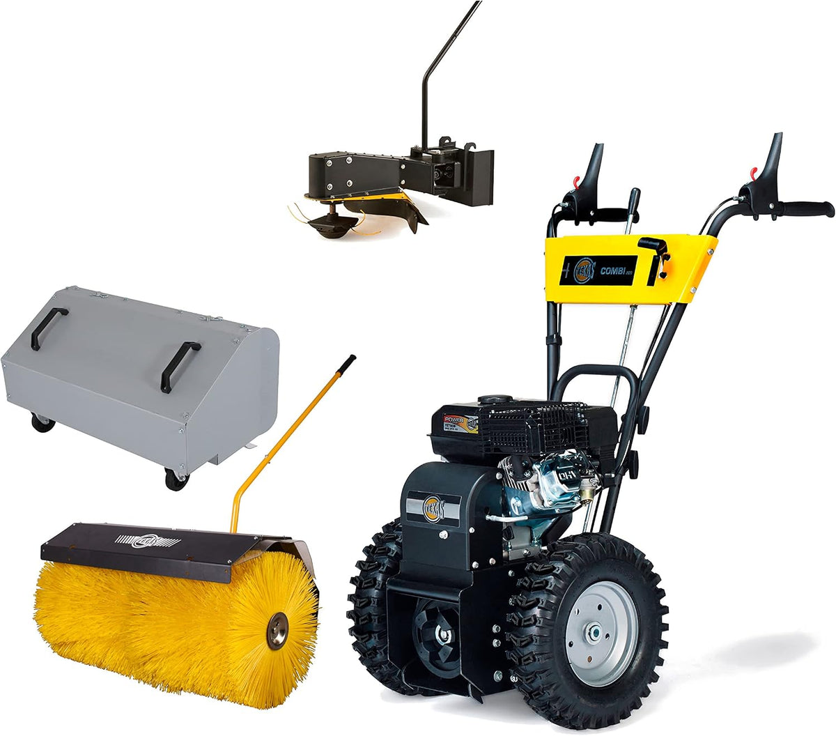Texas Elektrorasierer, 80 cm, Schwarz, Profi Kehrmaschine Benzin Combi 800TGE E-Starter Set 4in1