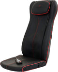 Sofa Casada, Schwarz, Quattromed V BT Massageauflage, Shiatsu Rücken- & Nackenmassage, Wärmefunktion, Bluetooth + Audiostimulation