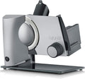GRAEF. Schlitten, Silber, Allesschneider S32100, multifunktionale elektrische Schneidemaschine, Wurst, Käse, Brot und vieles mehr