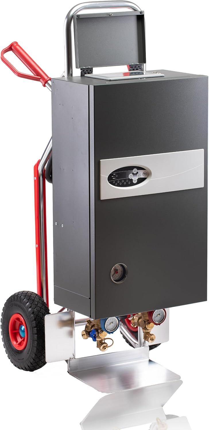 ASOSmobil Elektroheizkörper, 10,5 kW, 21 kW, Grau, 21e Plus Mobile Heizzentrale mit Estrich-Aufheizprogramm