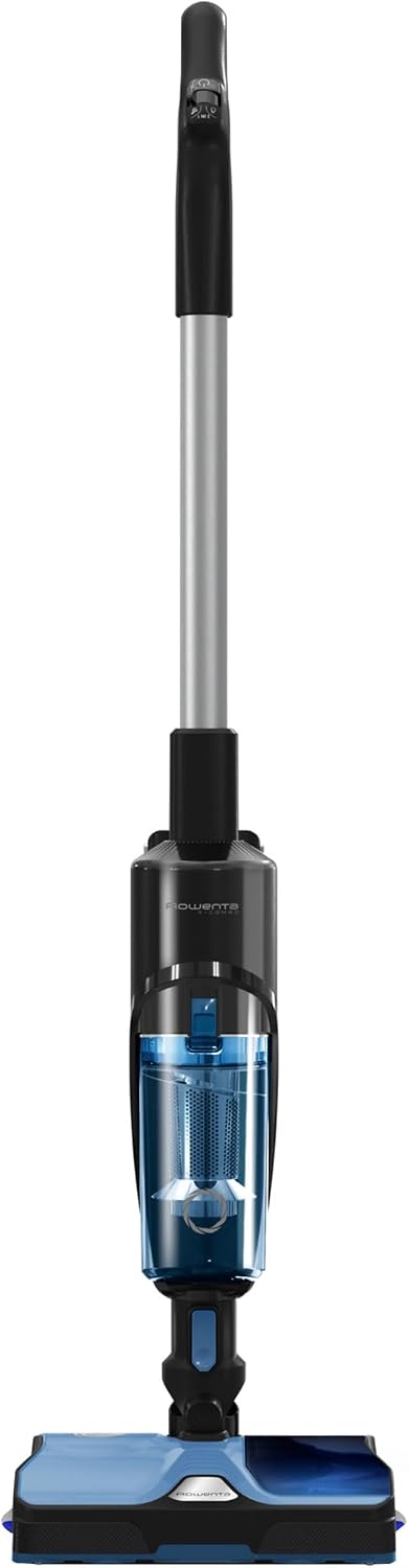 Rowenta Saugroboter, Blau/Schwarz, X-Combo 2-in-1 Hybrid-Reiniger, Saugen und rotierendes Wischen gleichzeitig