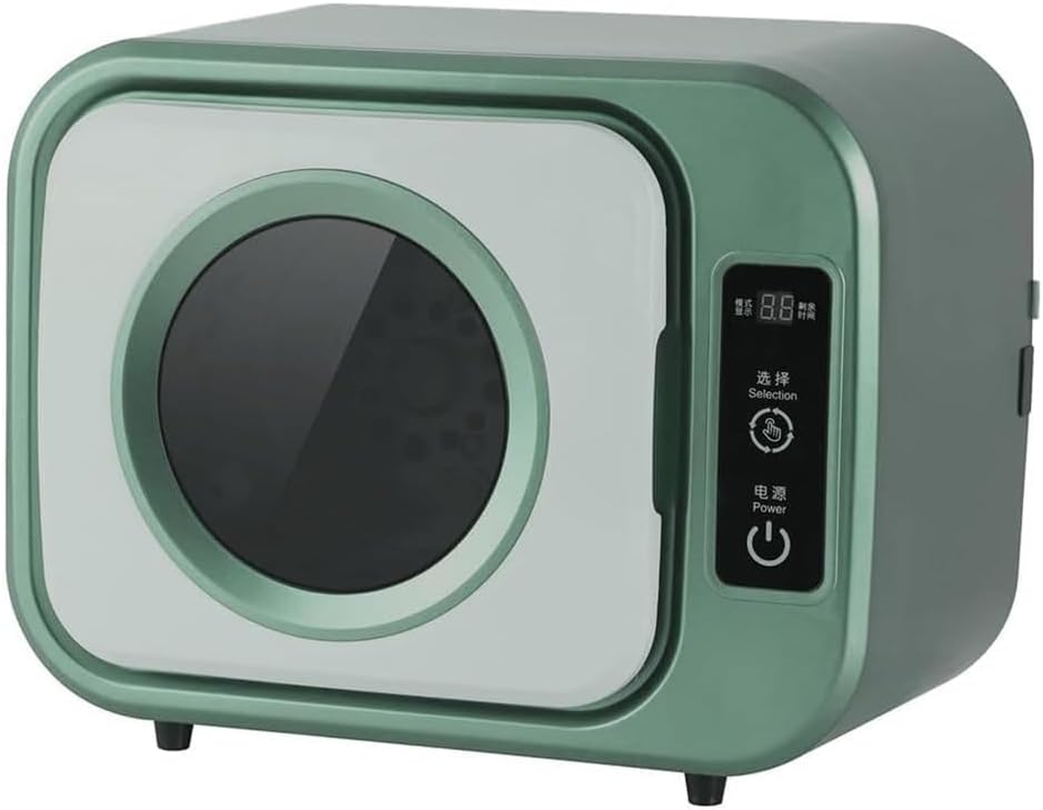 BERRIHORT Wäschetrockner, 1 kg, Weiß, Kleiner, Mini-elektrischer tragbarer, an der Wand montierter Trommeltrockner mit Kapazität