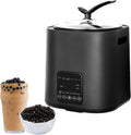 CHANGLKJ Schongarer, Aluminium, Kunststoff, Glas, Grau, Tapioka-Perlenkocher, Automatischer 9-Liter-Perlentopf Mit Touchscreen
