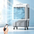 sunbiaouk Mobiles Klimagerät, Kunststoff, Metall, Weiß, Mobiler Verdunstungskühler/Hochleistungs-Kühlventilator