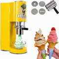 LYJIANGXIN Eismaschine, 28–30 l/Stunde, 80 W, Edelstahl, Silber, Professionelle Spaghetti EIS Maschine