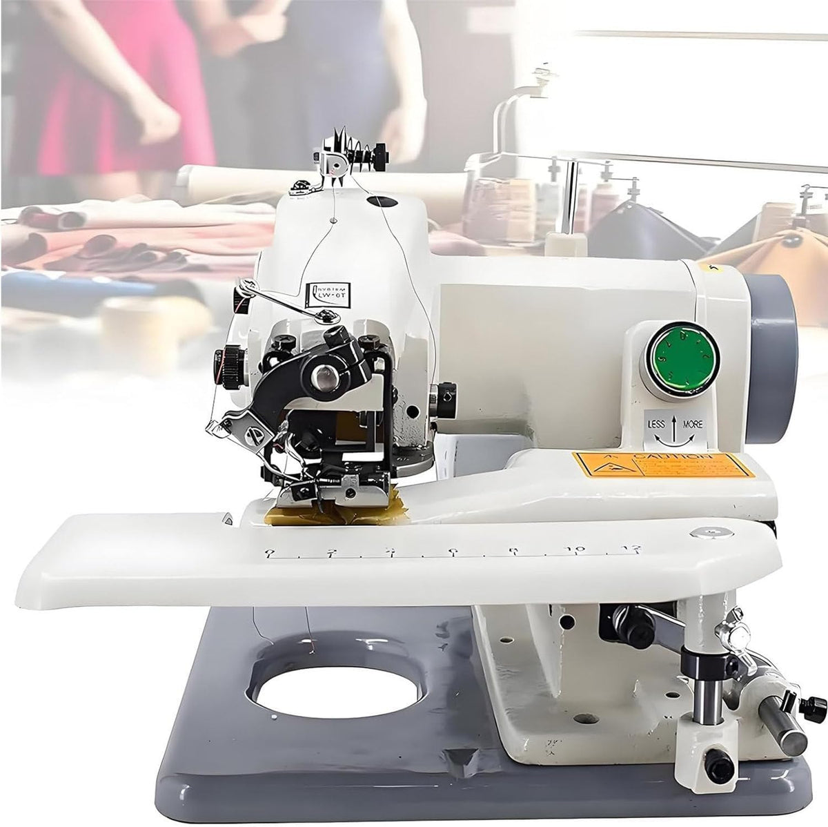 ZenHailure Blindstichmaschine, Grau, Tisch-Blindstich-Säumer, Professionelle Blindstich-Nähmaschine, Geschwindigkeit 1200 U/M