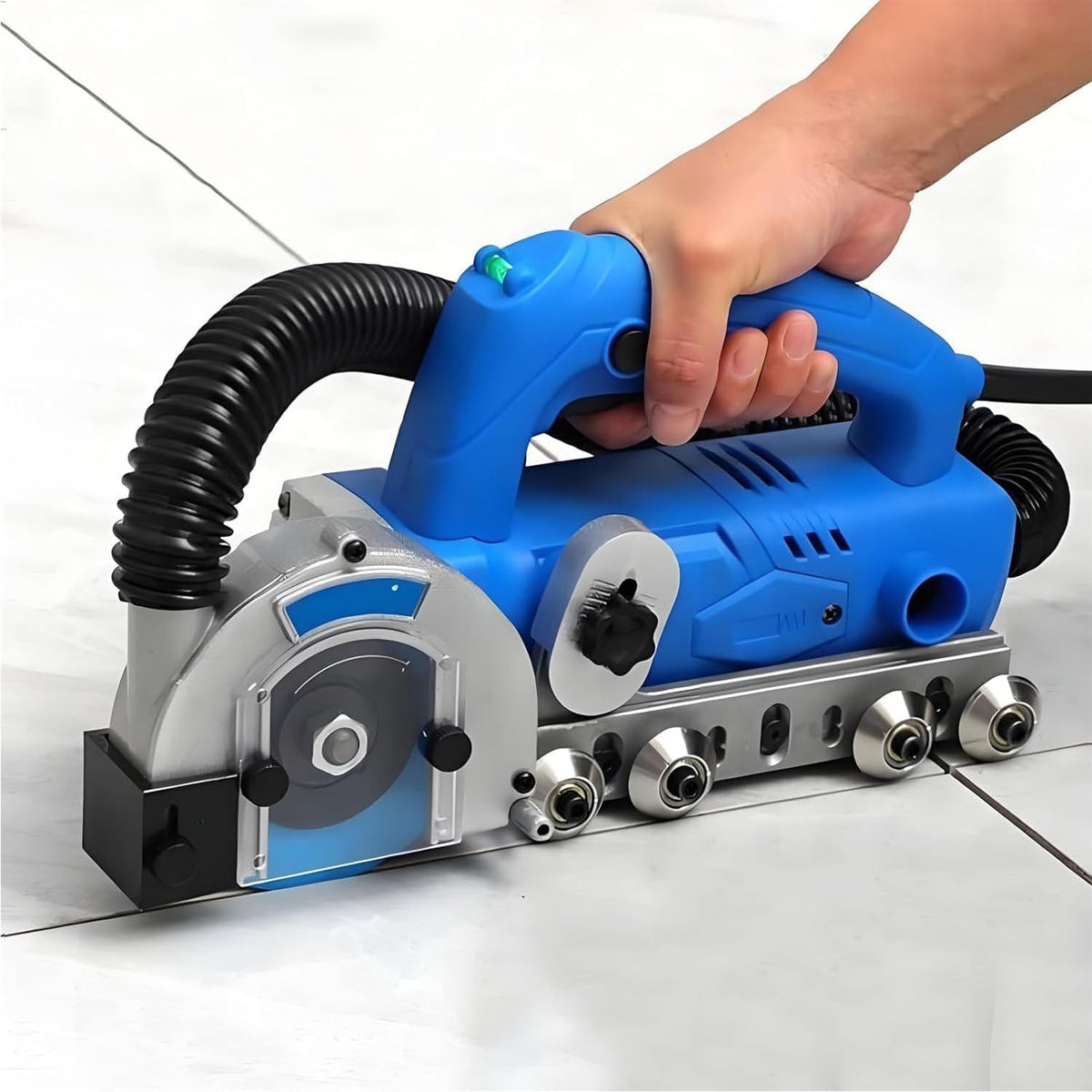 DHMYDPDZ Staubsauger, Schwarz, 1200-W-Elektro-Fugenentfernungsgerät mit 9000 U/min, professionelle Fliesenfugenreinigungsmaschine