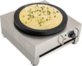 Loobiiny, 2.8kw, 2800 W, 40 cm, 201 Edelstahl, Gusseisen, Braun, Pfannkuchen Maker Pancake Maker Pancake Pfanne Elektrisch