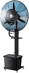 EBzvblxm Turmventilator, 260/350 W, 75 cm, Schwarz, Vernebelungsventilator, Nebelventilator, industriell, gewerbliche Garage im Freien